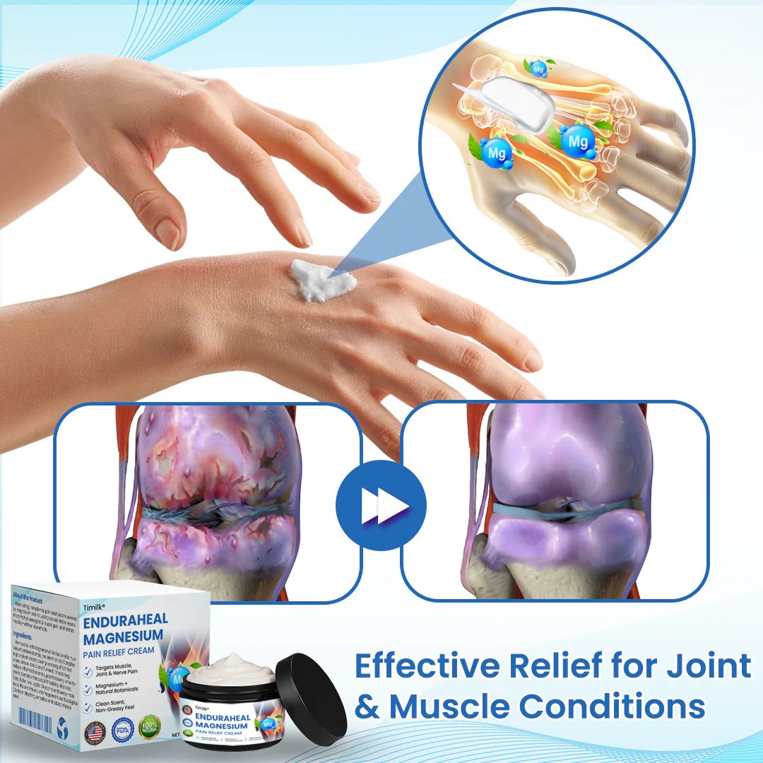 EnduraHeal Magnesium Pain Relief Cream (Treats Arthritis, Neuropathy, Rheumatism, Sports Injuries & More)