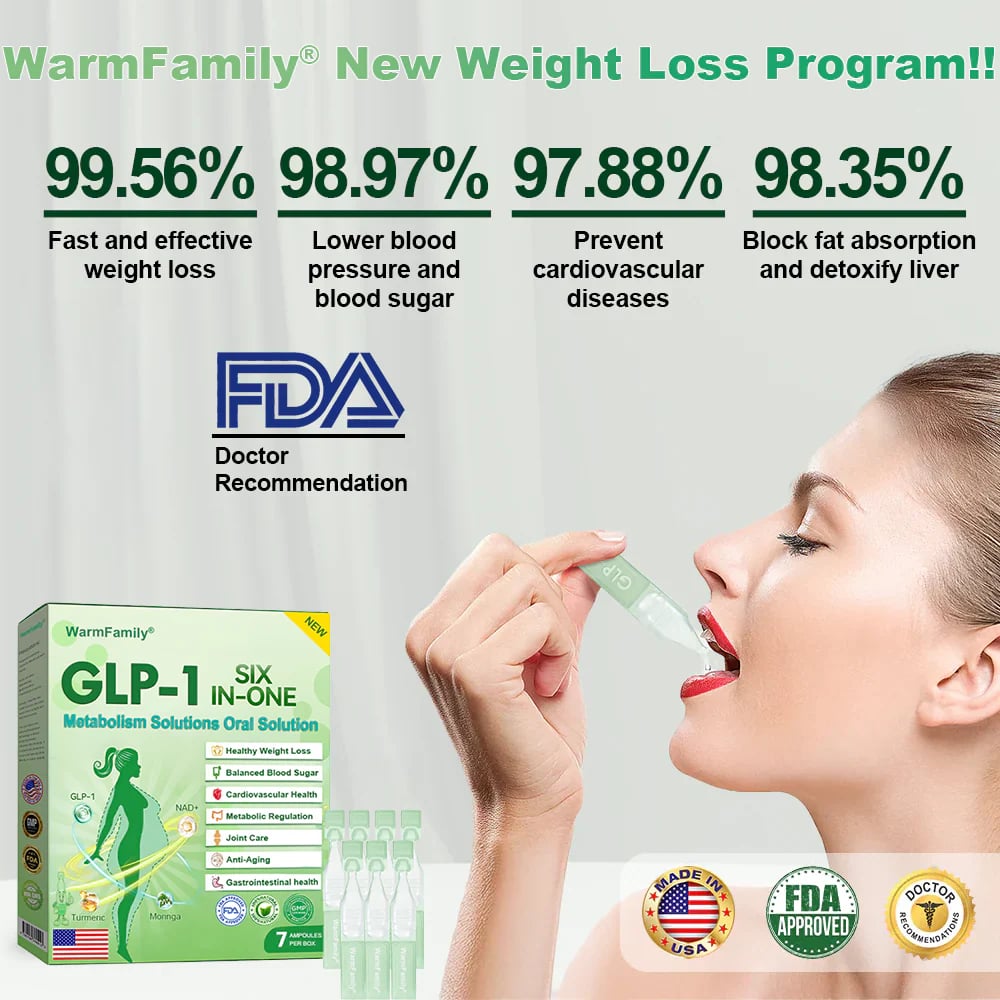Official Store |Six-in-One Health Solution Oral Liquid (Just once a day, visible changes in 7 days) For obesity, cardiovascular health, diabetes, sleep apnea, Gut Health, joint issues, and more