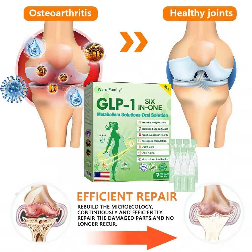 Official Store |Six-in-One Health Solution Oral Liquid (Just once a day, visible changes in 7 days) For obesity, cardiovascular health, diabetes, sleep apnea, Gut Health, joint issues, and more