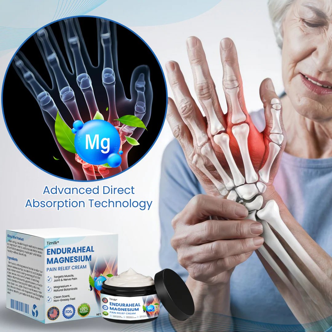 EnduraHeal Magnesium Pain Relief Cream (Treats Arthritis, Neuropathy, Rheumatism, Sports Injuries & More)