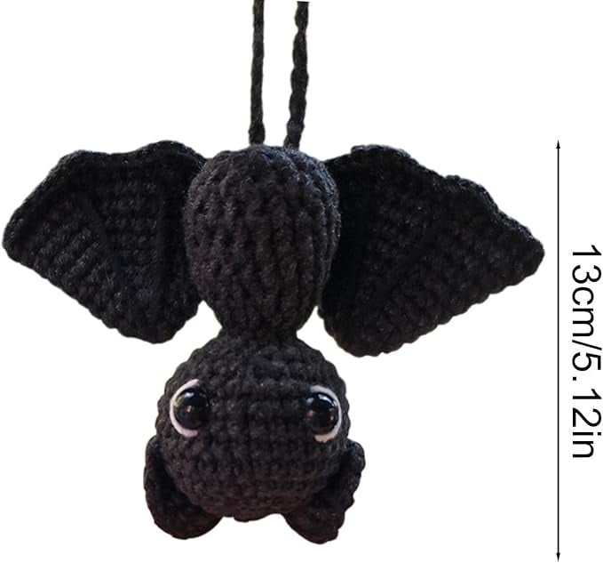 🦇Handmade Crochet Bat-for Car, Backpack, Wall, Shelf