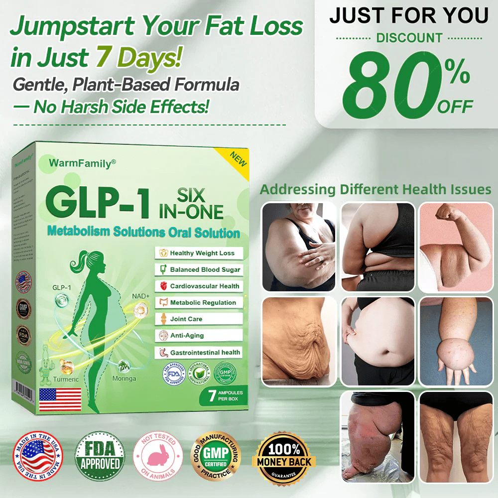 Official Store |Six-in-One Health Solution Oral Liquid (Just once a day, visible changes in 7 days) For obesity, cardiovascular health, diabetes, sleep apnea, Gut Health, joint issues, and more