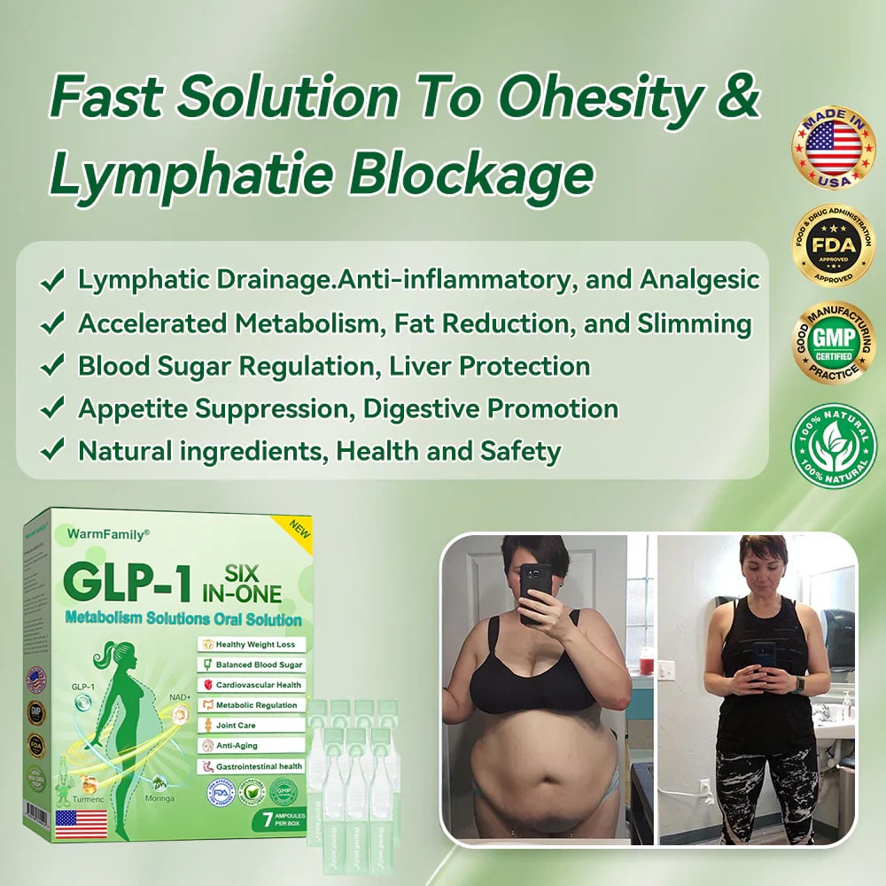 Official Store |Six-in-One Health Solution Oral Liquid (Just once a day, visible changes in 7 days) For obesity, cardiovascular health, diabetes, sleep apnea, Gut Health, joint issues, and more