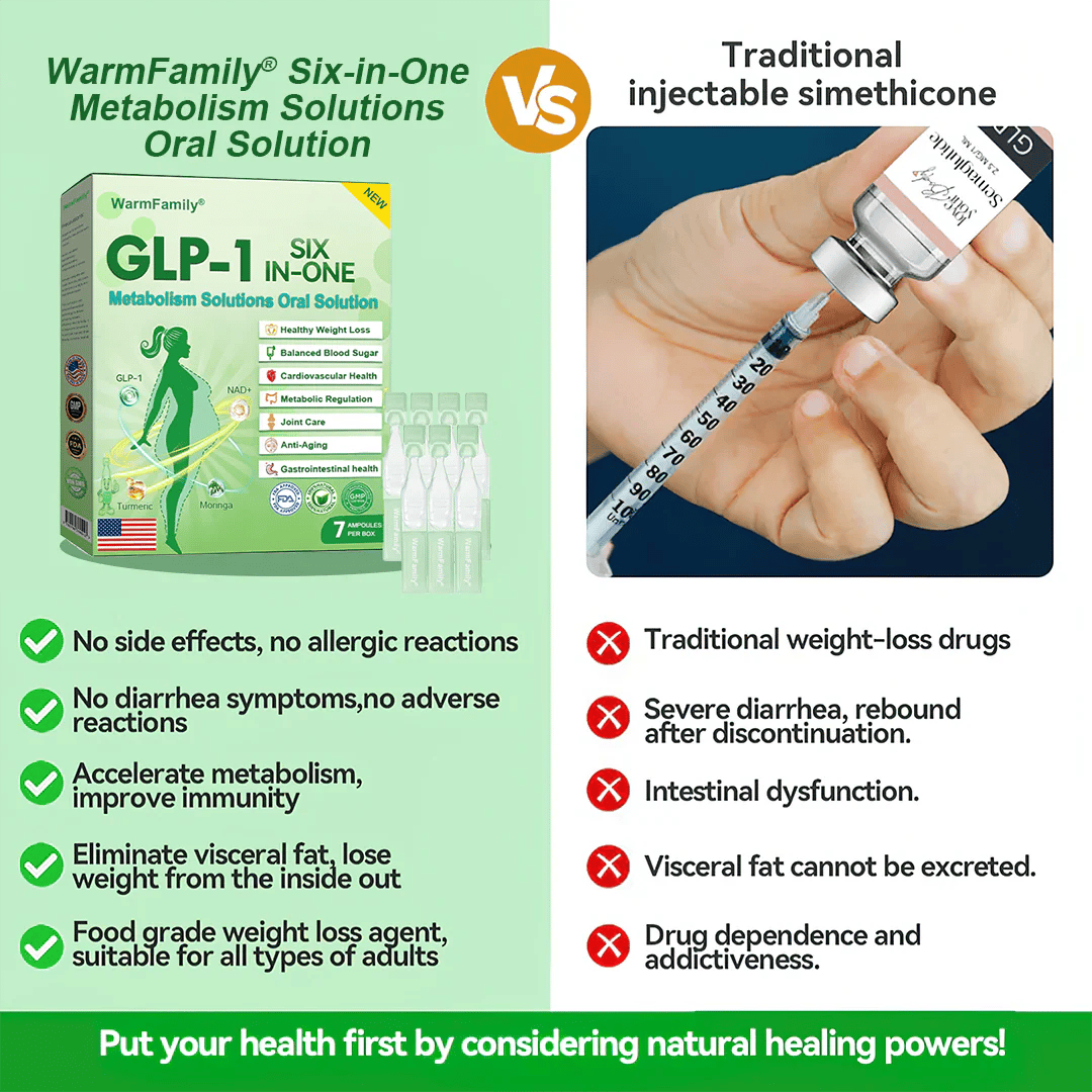 Official Store |Six-in-One Health Solution Oral Liquid (Just once a day, visible changes in 7 days) For obesity, cardiovascular health, diabetes, sleep apnea, Gut Health, joint issues, and more
