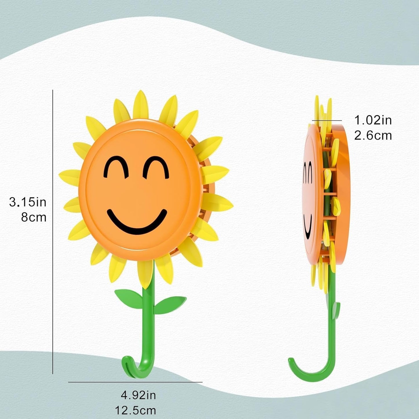 🌻 Sunflower Wall Hooks