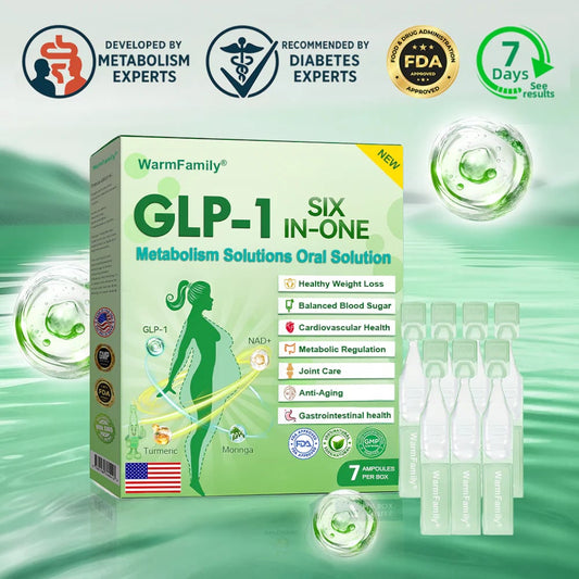 Official Store |Six-in-One Health Solution Oral Liquid (Just once a day, visible changes in 7 days) For obesity, cardiovascular health, diabetes, sleep apnea, Gut Health, joint issues, and more