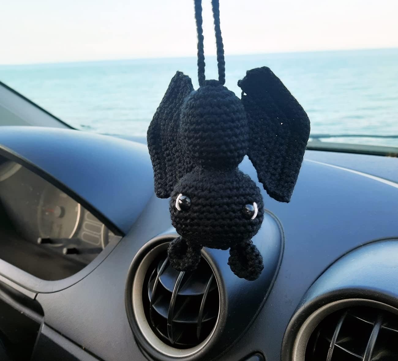 🦇Handmade Crochet Bat-for Car, Backpack, Wall, Shelf