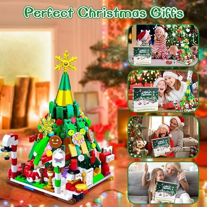 🎄 Advent Calendar – Christmas Building Block Set
