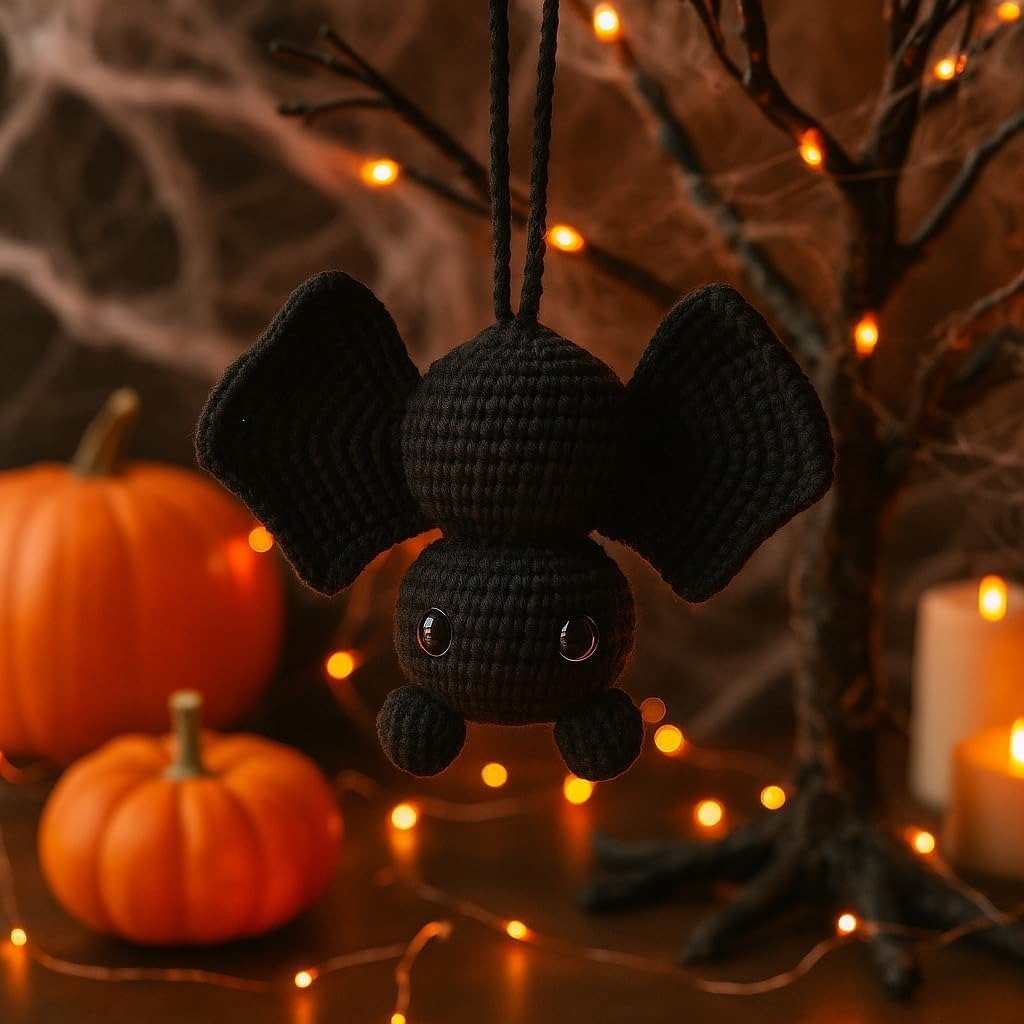 🦇Handmade Crochet Bat-for Car, Backpack, Wall, Shelf