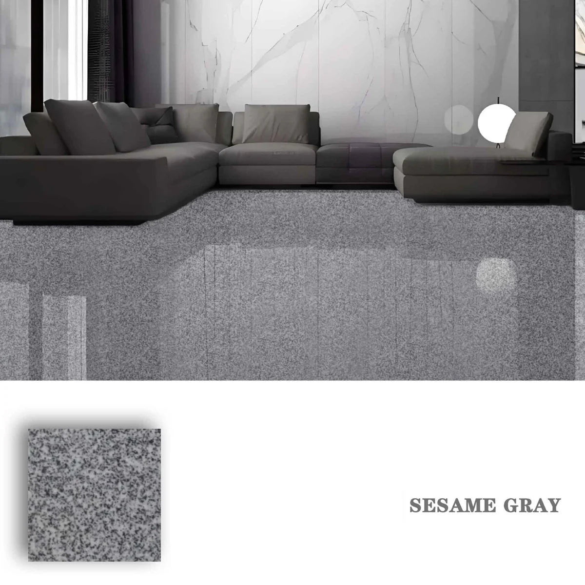 High-Gloss Marble Finish Epoxy Floor Coating