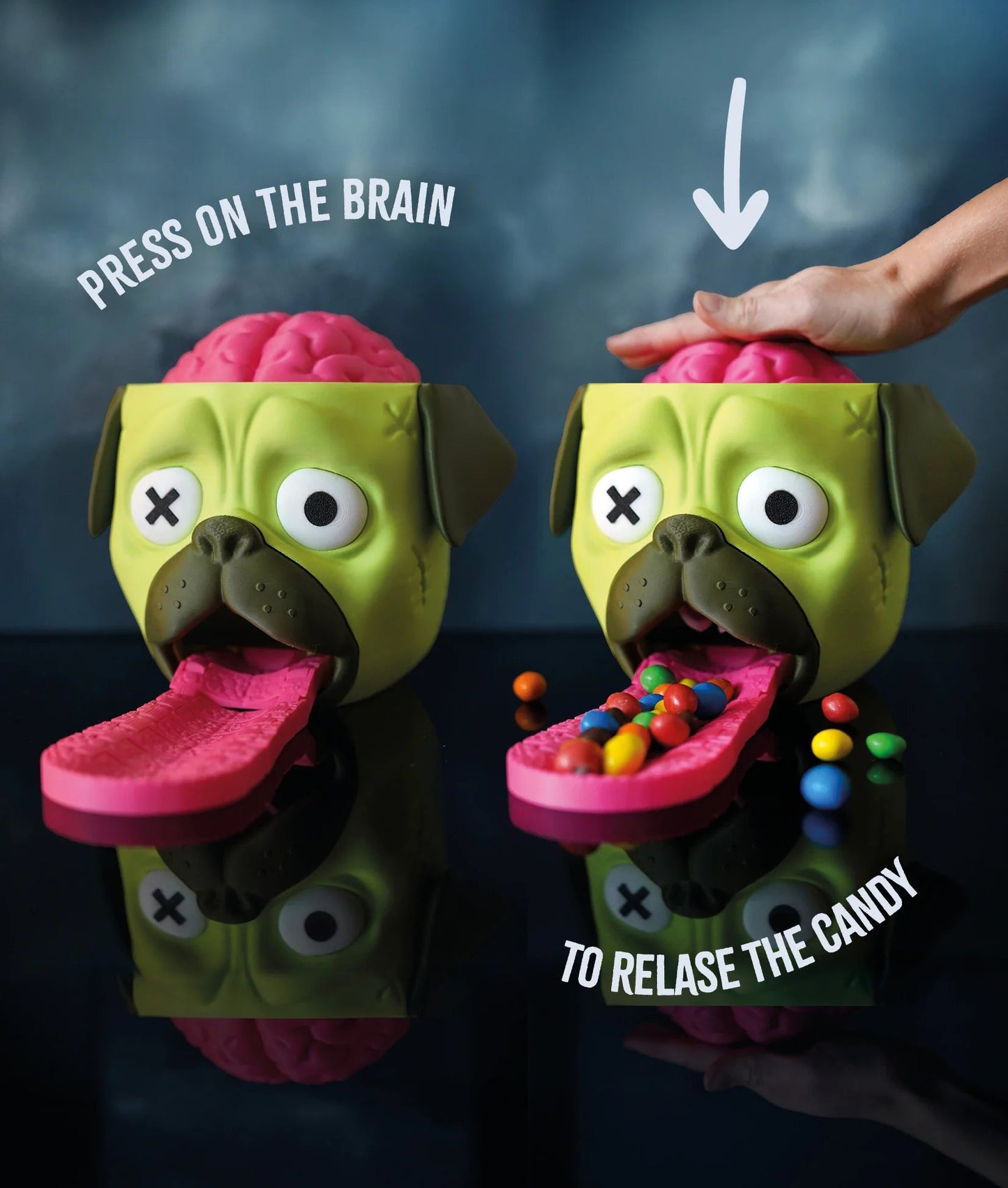 Candy Creeper 🧟🐶 Zombie Pug Candy Dispenser