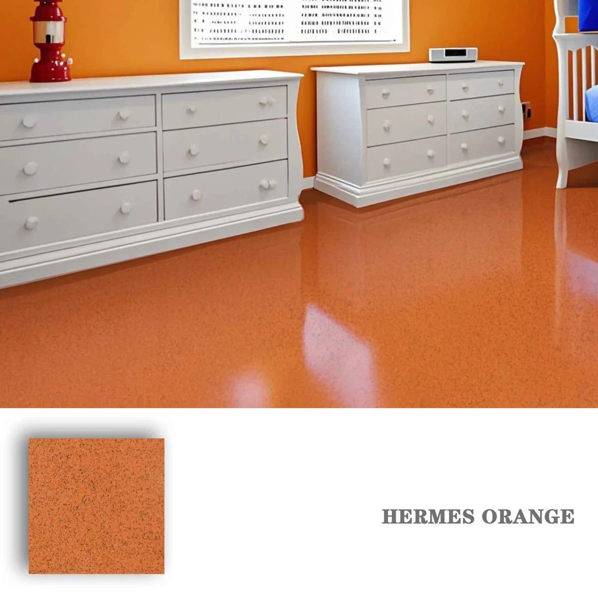 High-Gloss Marble Finish Epoxy Floor Coating