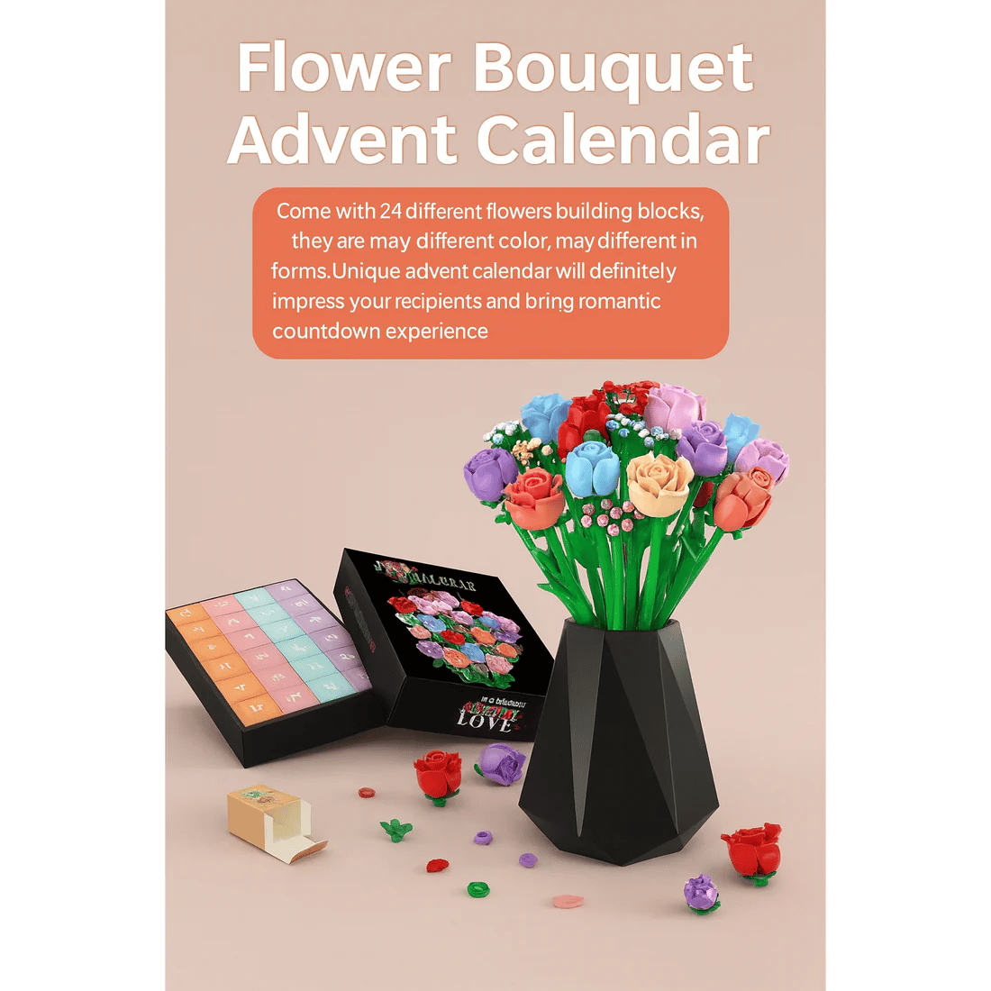 🌸Flower Building Block Advent Calendar