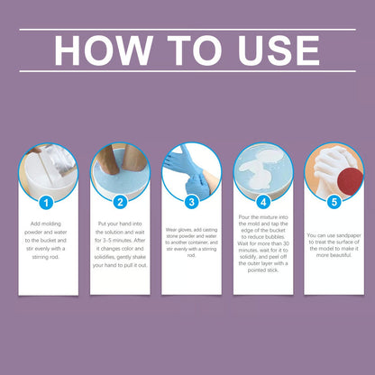 💞 Create a Lasting Memory – DIY Hand Casting Kit