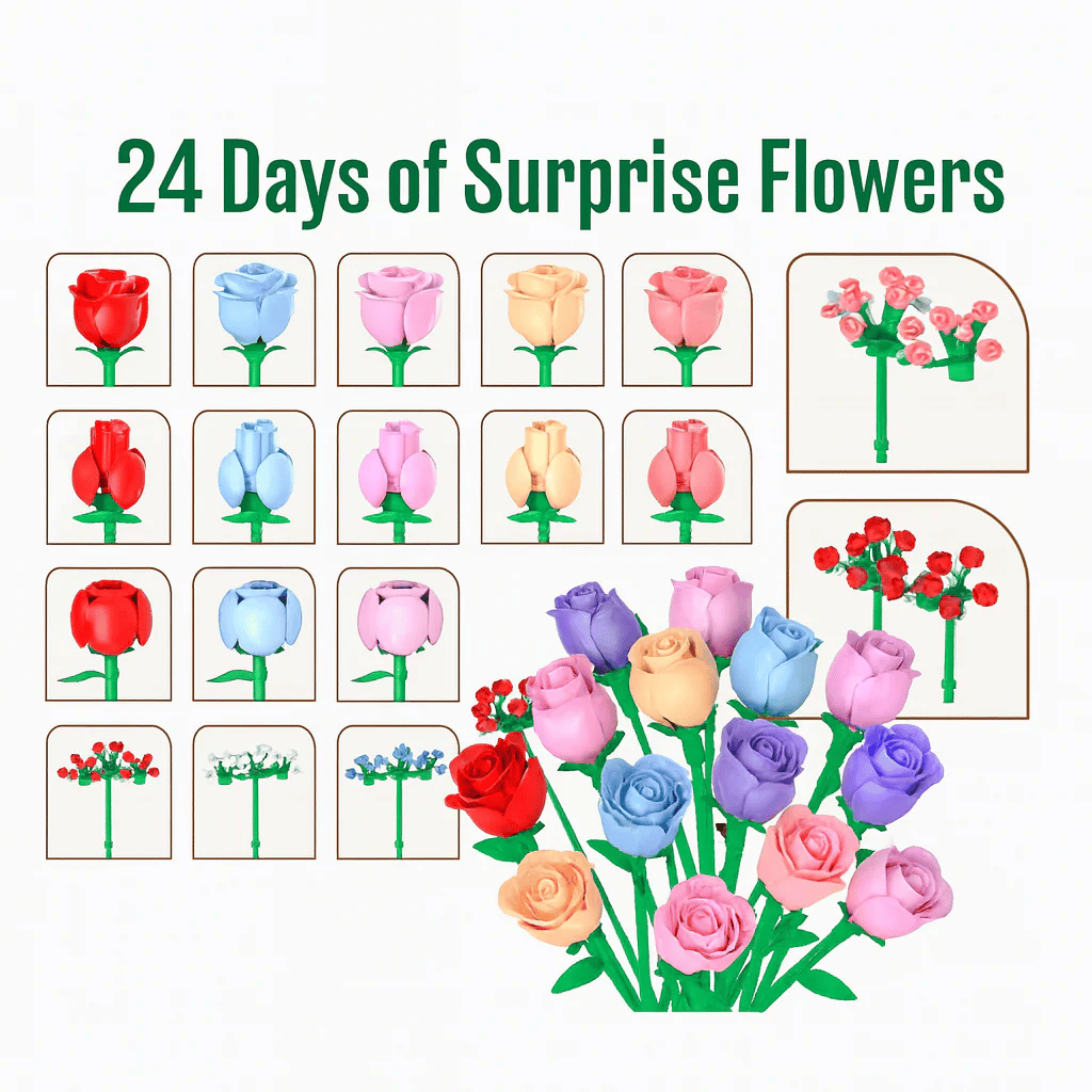 🌸Flower Building Block Advent Calendar