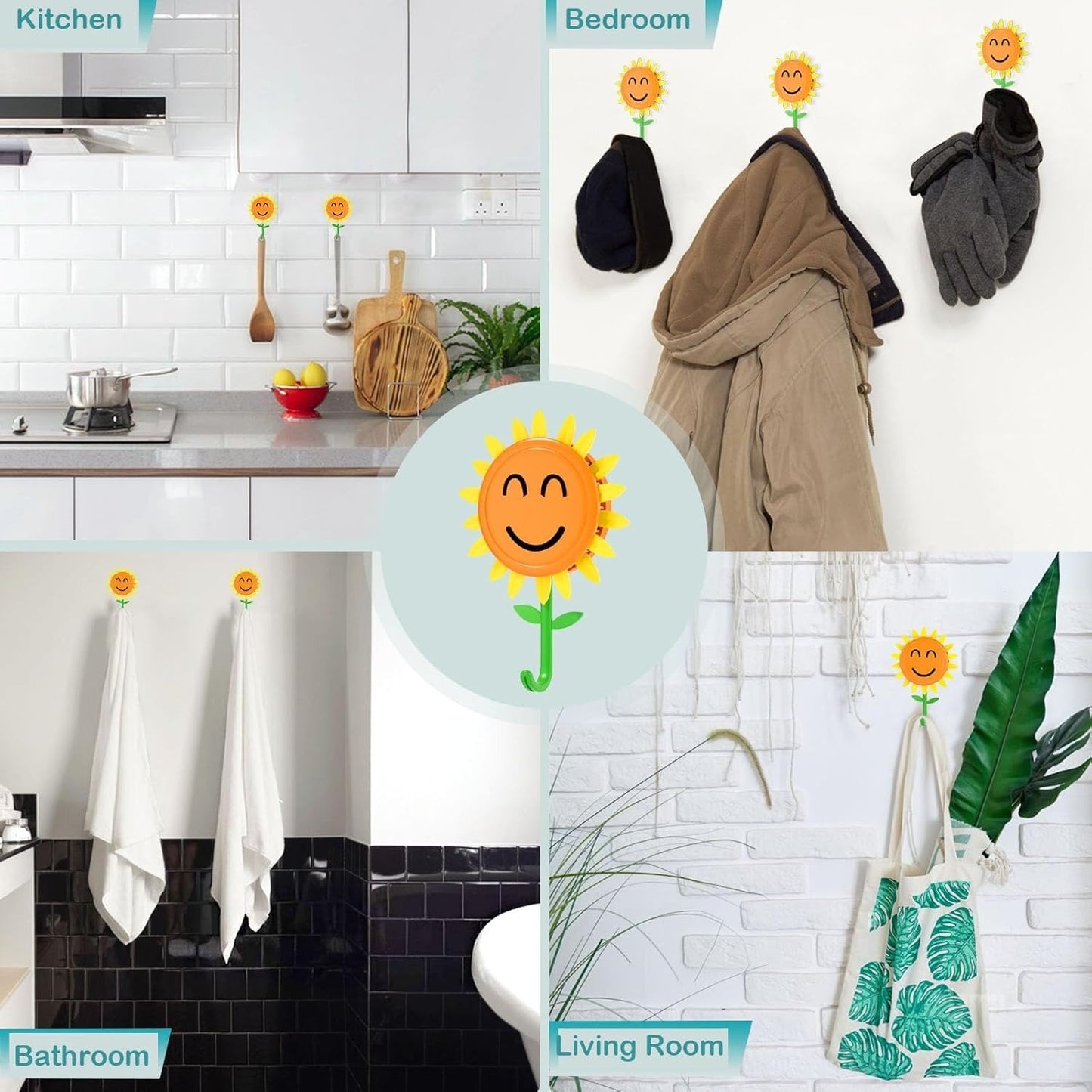 🌻 Sunflower Wall Hooks