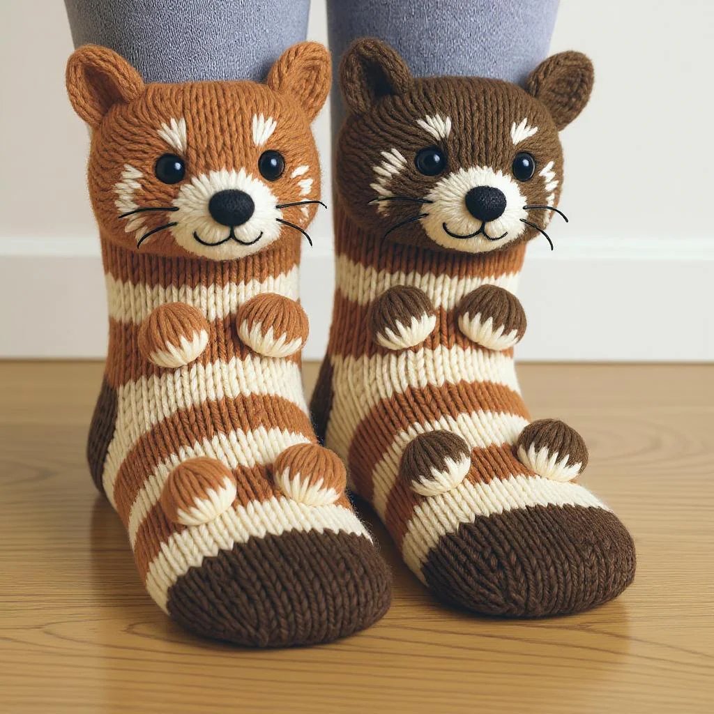 🎅Christmas Sale 49% Off - 🎄3D Knit Animal Socks
