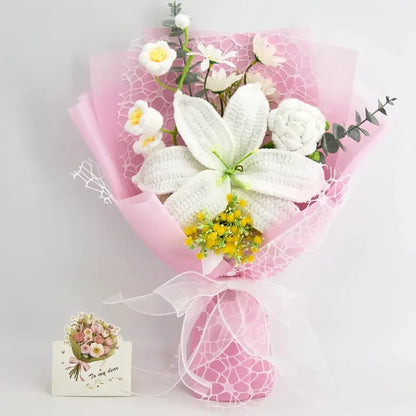 💖 A Mother’s Day Gift That Never Fades – Handmade Crochet Flower Bouquet
