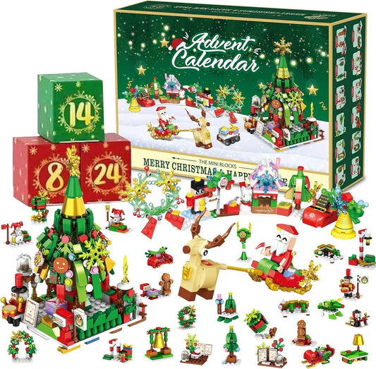 🎄 Advent Calendar – Christmas Building Block Set