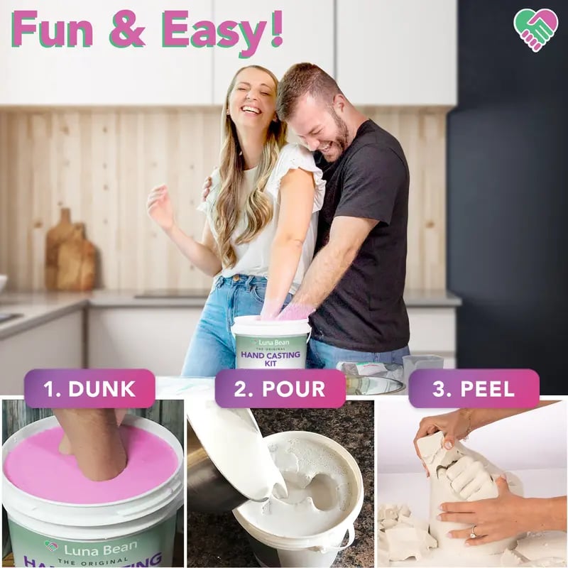 💞 Create a Lasting Memory – DIY Hand Casting Kit