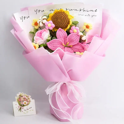 💖 A Mother’s Day Gift That Never Fades – Handmade Crochet Flower Bouquet